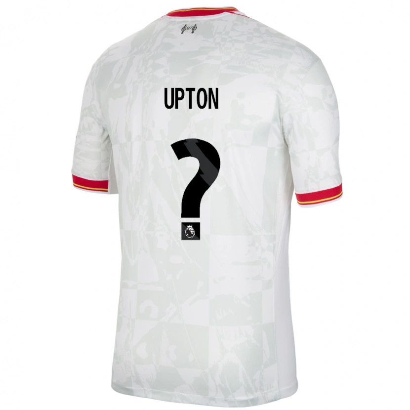 Danxen Uomo Maglia Joe Upton #0 Bianco Rosso Nero Kit Gara Third 2024/25 Maglietta