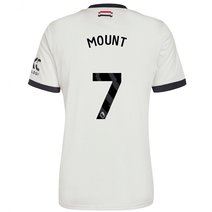 Danxen Uomo Maglia Mason Mount #7 Bianco Sporco Kit Gara Third 2024/25 Maglietta
