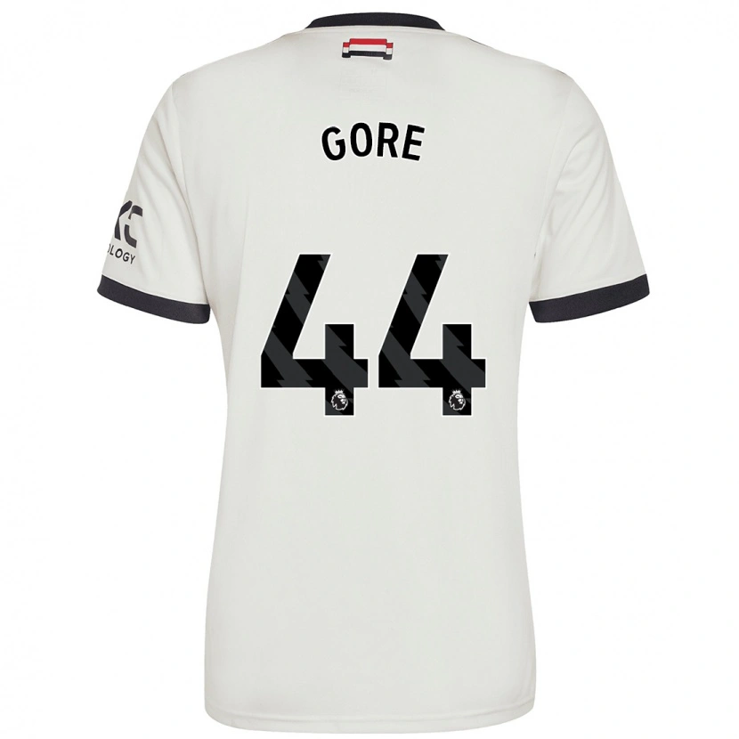Danxen Uomo Maglia Daniel Gore #44 Bianco Sporco Kit Gara Third 2024/25 Maglietta