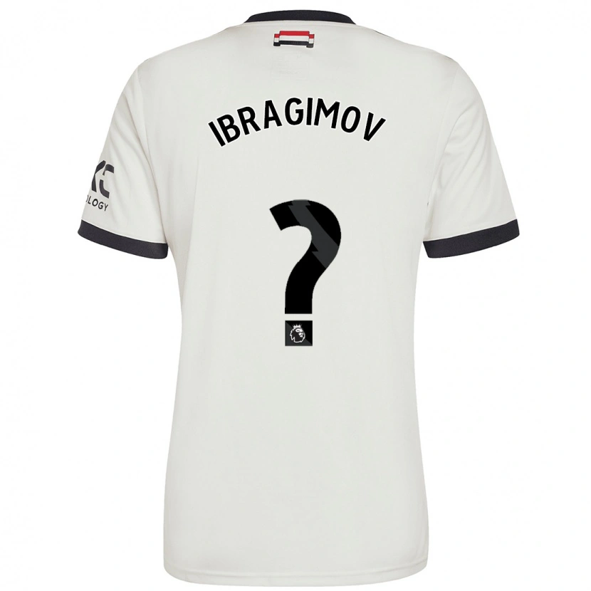 Danxen Uomo Maglia Amir Ibragimov #0 Bianco Sporco Kit Gara Third 2024/25 Maglietta