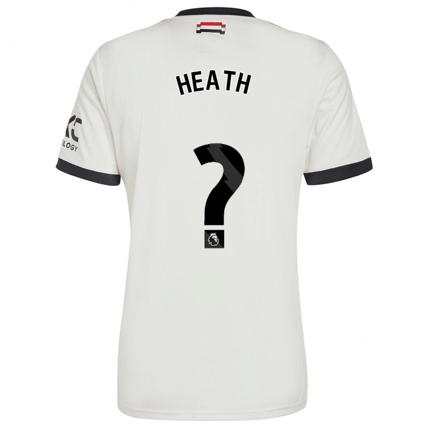 Danxen Uomo Maglia Fred Heath #0 Bianco Sporco Kit Gara Third 2024/25 Maglietta