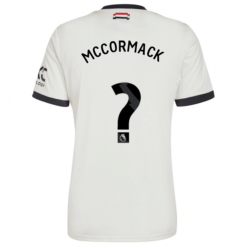 Danxen Uomo Maglia Rafe Mccormack #0 Bianco Sporco Kit Gara Third 2024/25 Maglietta