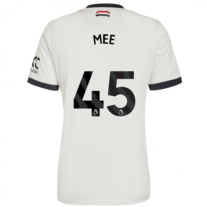 Danxen Uomo Maglia Dermot Mee #45 Bianco Sporco Kit Gara Third 2024/25 Maglietta