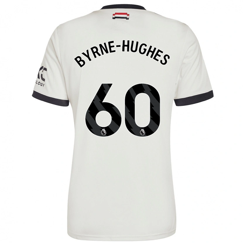 Danxen Uomo Maglia Cameron Byrne-Hughes #60 Bianco Sporco Kit Gara Third 2024/25 Maglietta