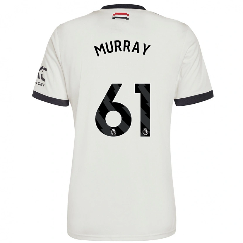 Danxen Uomo Maglia Sam Murray #61 Bianco Sporco Kit Gara Third 2024/25 Maglietta