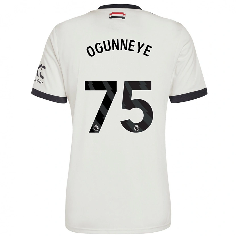 Danxen Uomo Maglia Habeeb Ogunneye #75 Bianco Sporco Kit Gara Third 2024/25 Maglietta