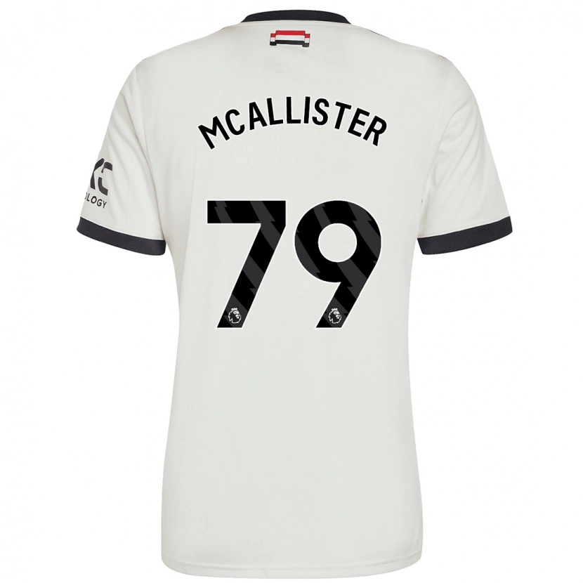 Danxen Uomo Maglia Finley Mcallister #79 Bianco Sporco Kit Gara Third 2024/25 Maglietta