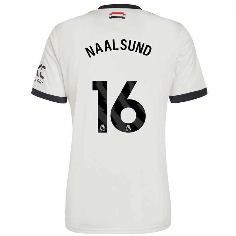 Danxen Uomo Maglia Lisa Naalsund #16 Bianco Sporco Kit Gara Third 2024/25 Maglietta