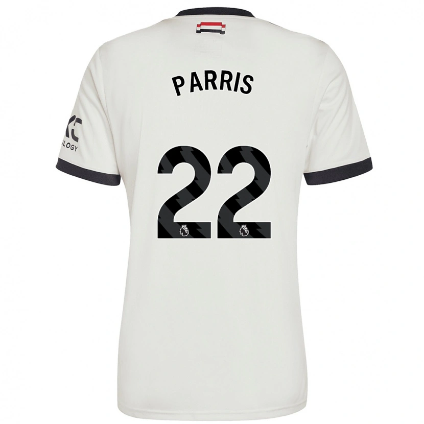 Danxen Uomo Maglia Nikita Parris #22 Bianco Sporco Kit Gara Third 2024/25 Maglietta