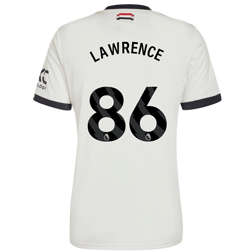 Danxen Uomo Maglia Marcus Lawrence #86 Bianco Sporco Kit Gara Third 2024/25 Maglietta