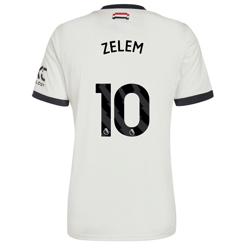 Danxen Uomo Maglia Katie Zelem #10 Bianco Sporco Kit Gara Third 2024/25 Maglietta
