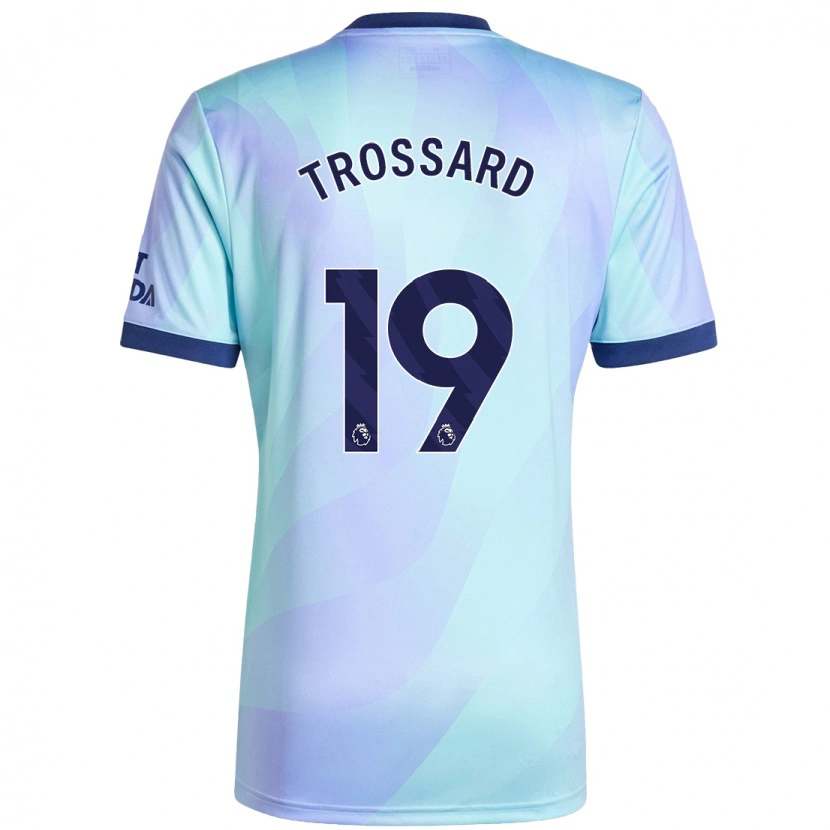 Danxen Uomo Maglia Leandro Trossard #19 Acquamarina Kit Gara Third 2024/25 Maglietta