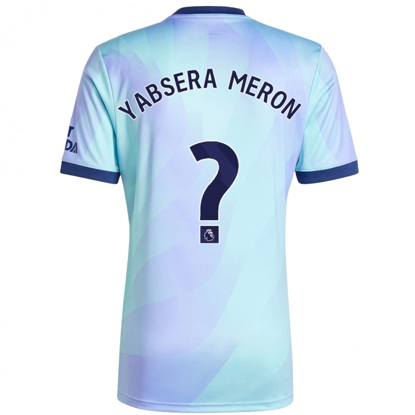 Danxen Uomo Maglia Yabsera Meron #0 Acquamarina Kit Gara Third 2024/25 Maglietta