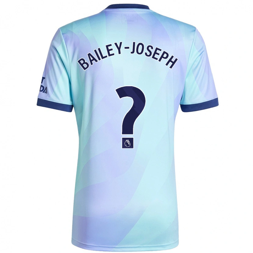 Danxen Uomo Maglia Brando Bailey-Joseph #0 Acquamarina Kit Gara Third 2024/25 Maglietta