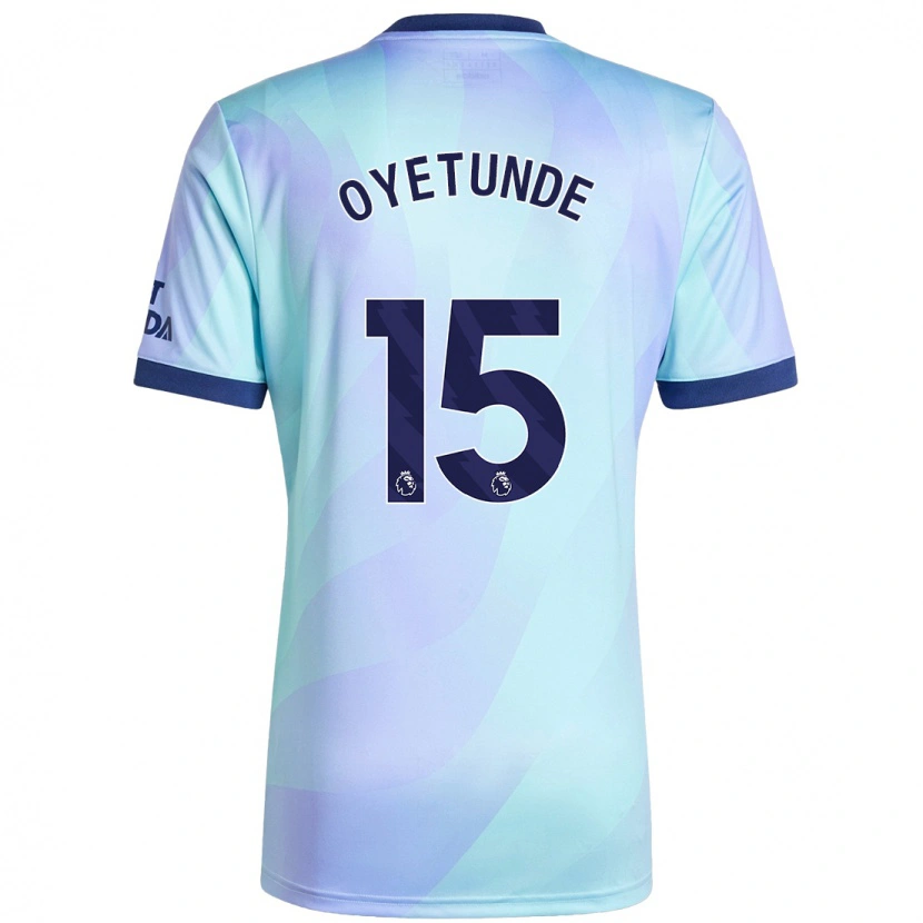 Danxen Uomo Maglia Daniel Oyetunde #15 Acquamarina Kit Gara Third 2024/25 Maglietta