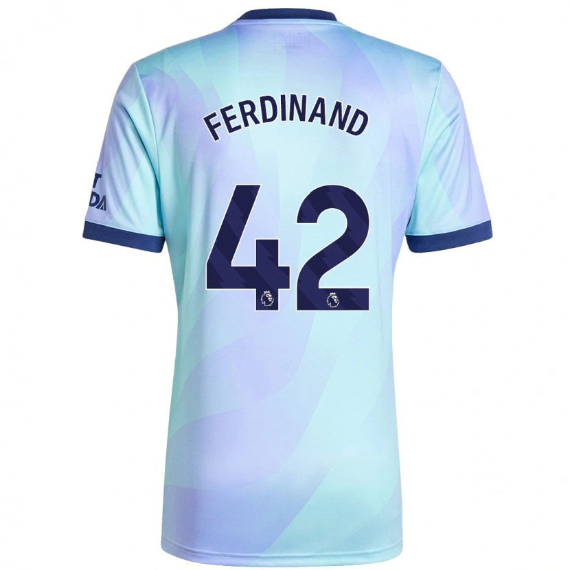 Danxen Uomo Maglia Seb Ferdinand #42 Acquamarina Kit Gara Third 2024/25 Maglietta
