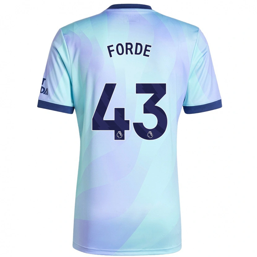 Danxen Uomo Maglia Romari Forde #43 Acquamarina Kit Gara Third 2024/25 Maglietta