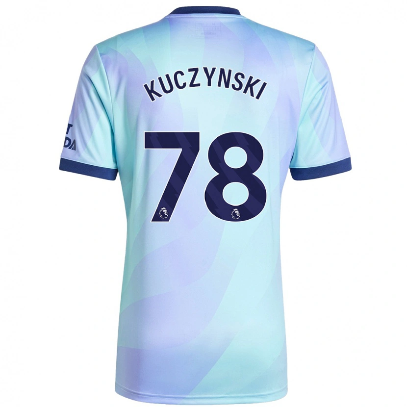 Danxen Uomo Maglia Max Kuczynski #78 Acquamarina Kit Gara Third 2024/25 Maglietta
