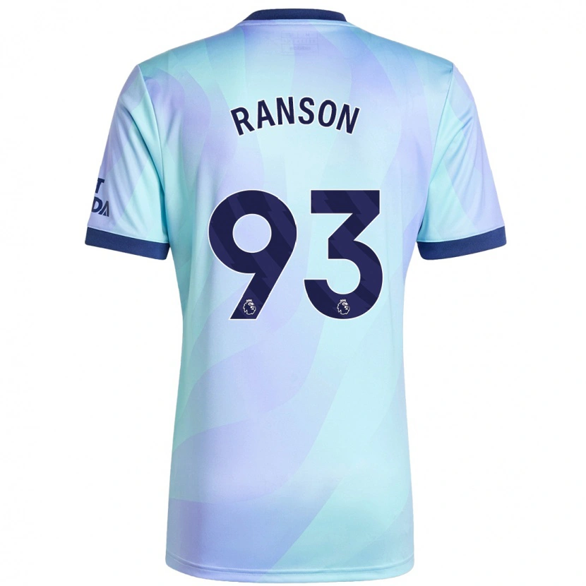 Danxen Uomo Maglia Khari Ranson #93 Acquamarina Kit Gara Third 2024/25 Maglietta