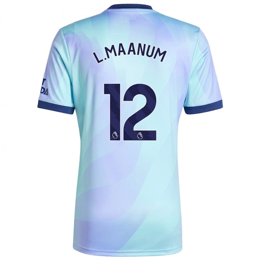 Danxen Uomo Maglia Frida Maanum #12 Acquamarina Kit Gara Third 2024/25 Maglietta