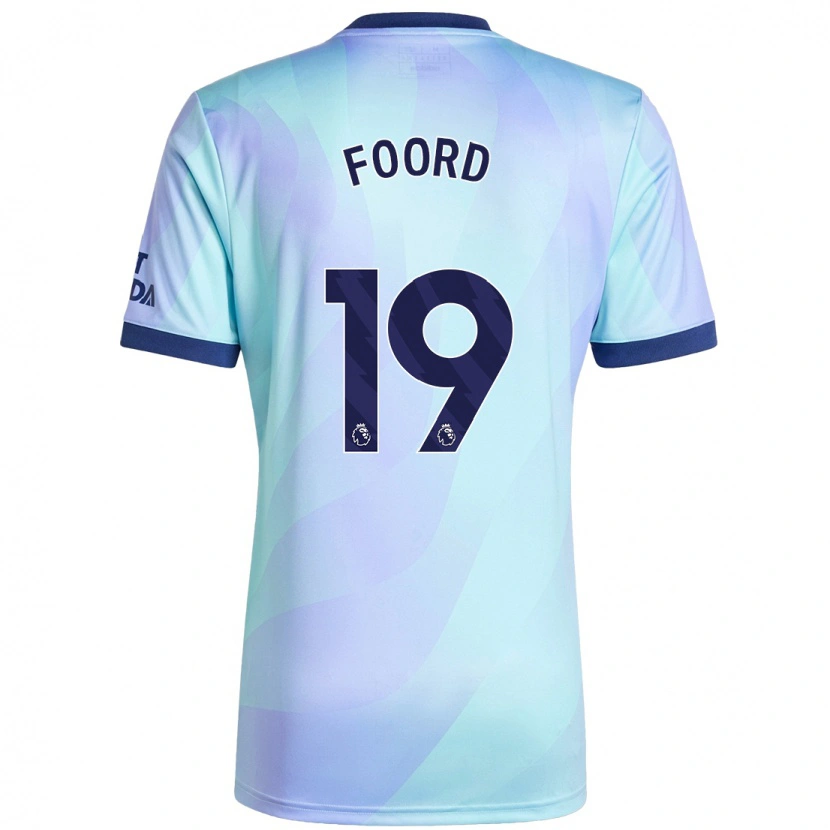 Danxen Uomo Maglia Caitlin Foord #19 Acquamarina Kit Gara Third 2024/25 Maglietta