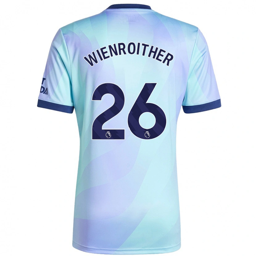 Danxen Uomo Maglia Laura Wienroither #26 Acquamarina Kit Gara Third 2024/25 Maglietta