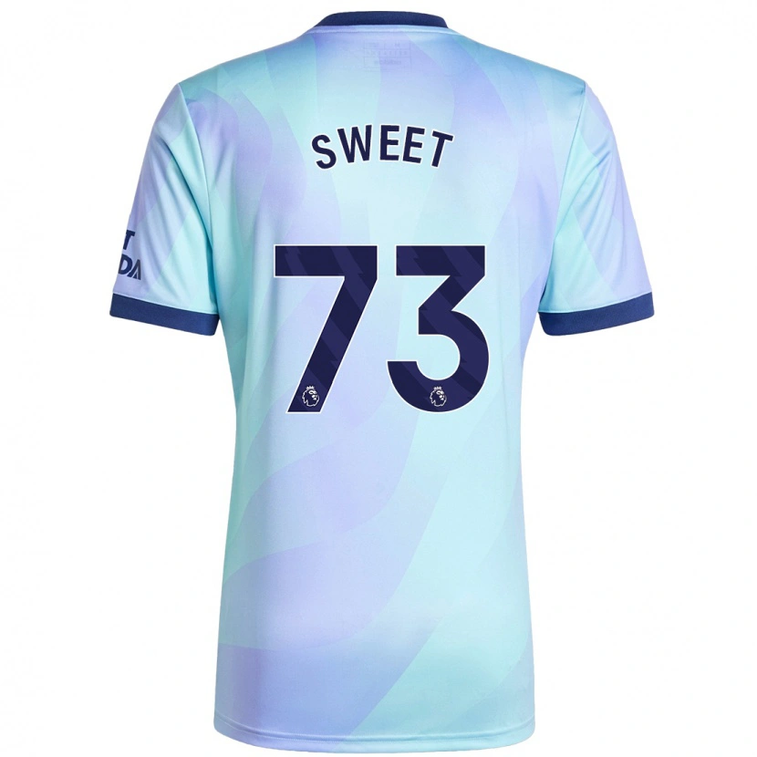Danxen Uomo Maglia James Sweet #73 Acquamarina Kit Gara Third 2024/25 Maglietta