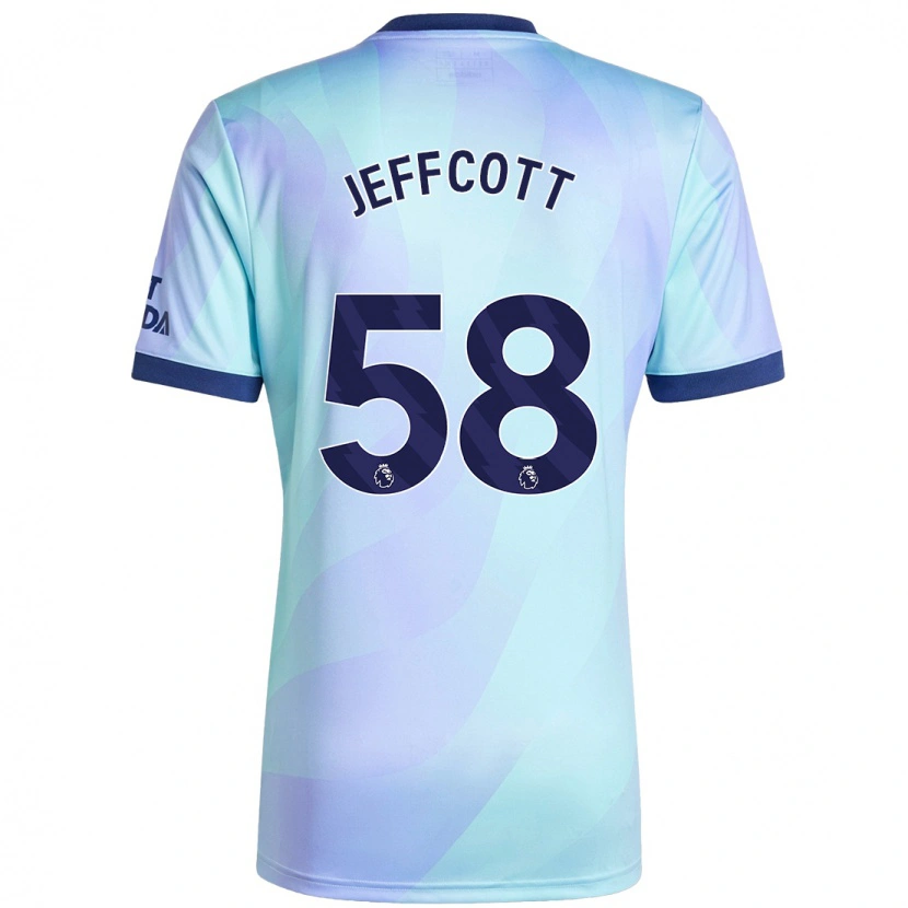 Danxen Uomo Maglia Henry Jeffcott #58 Acquamarina Kit Gara Third 2024/25 Maglietta