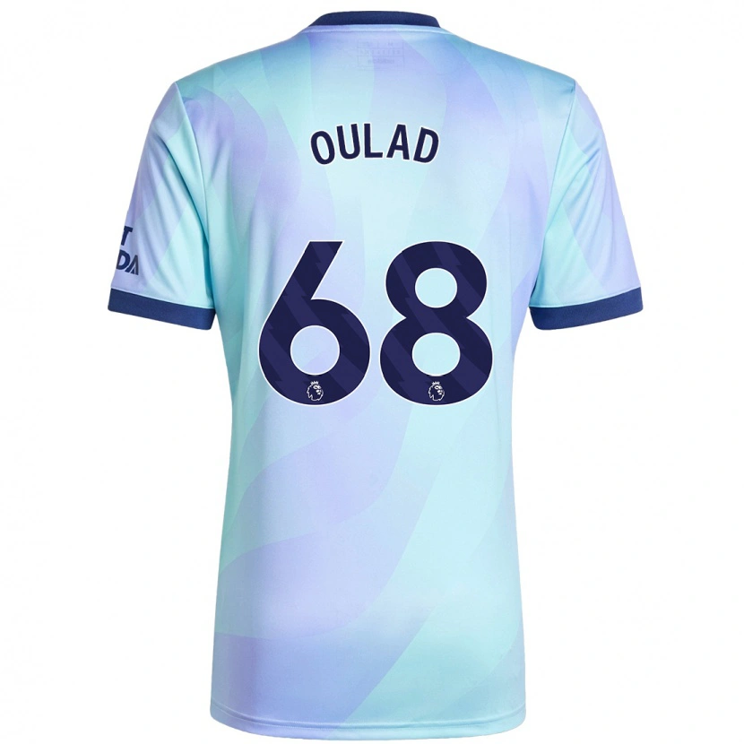 Danxen Uomo Maglia Salah-Eddine Oulad M'hand #68 Acquamarina Kit Gara Third 2024/25 Maglietta