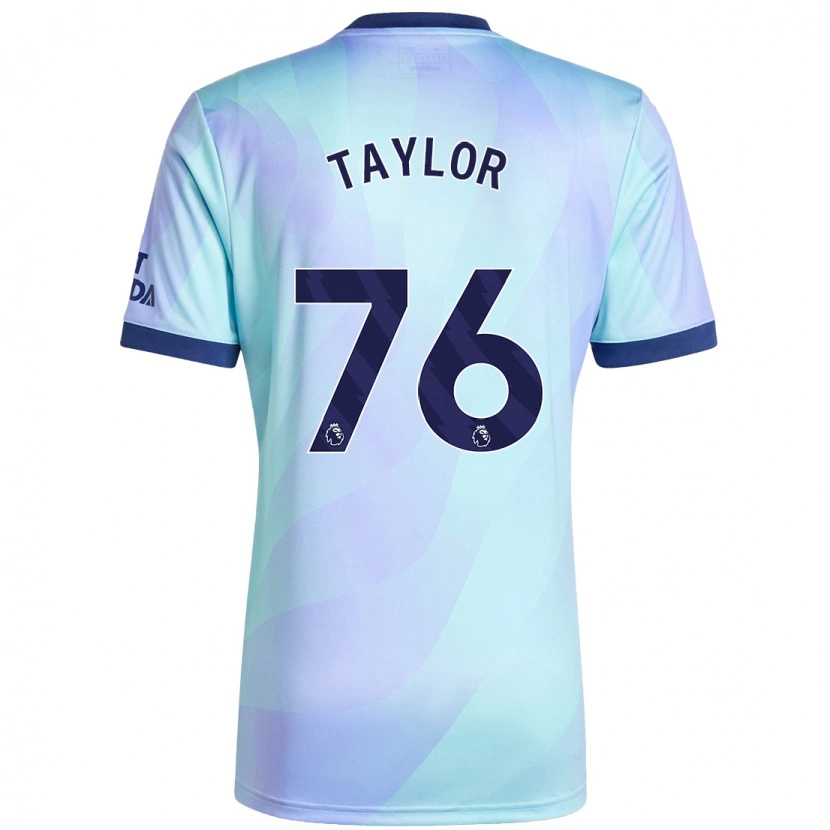 Danxen Uomo Maglia Kido Taylor Hart #76 Acquamarina Kit Gara Third 2024/25 Maglietta