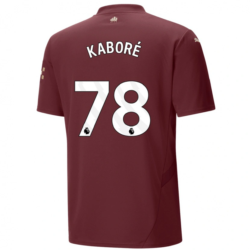 Danxen Uomo Maglia Issa Kaboré #78 Marrone Kit Gara Third 2024/25 Maglietta