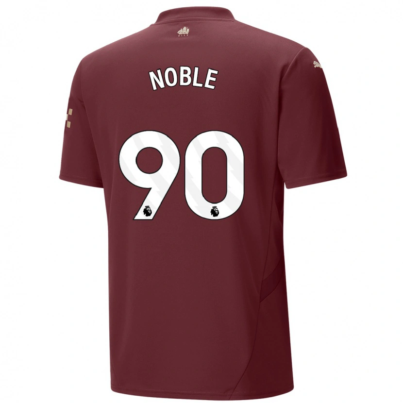 Danxen Uomo Maglia Kian Noble #90 Marrone Kit Gara Third 2024/25 Maglietta