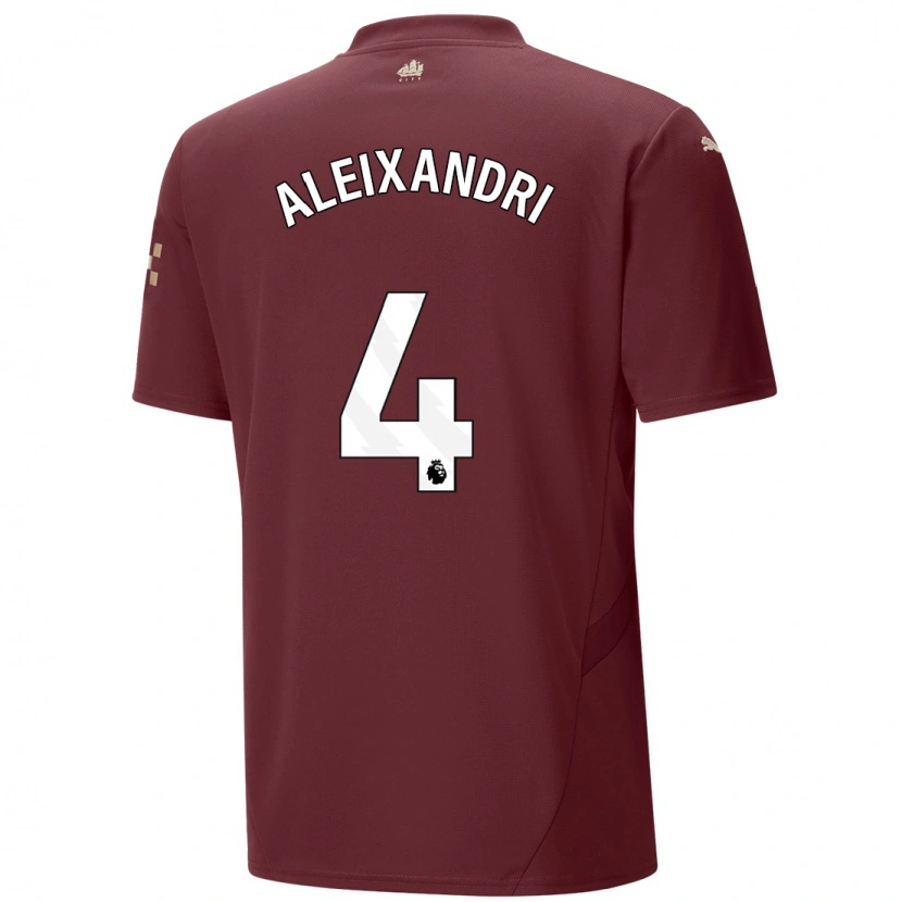 Danxen Uomo Maglia Laia Aleixandri #4 Marrone Kit Gara Third 2024/25 Maglietta