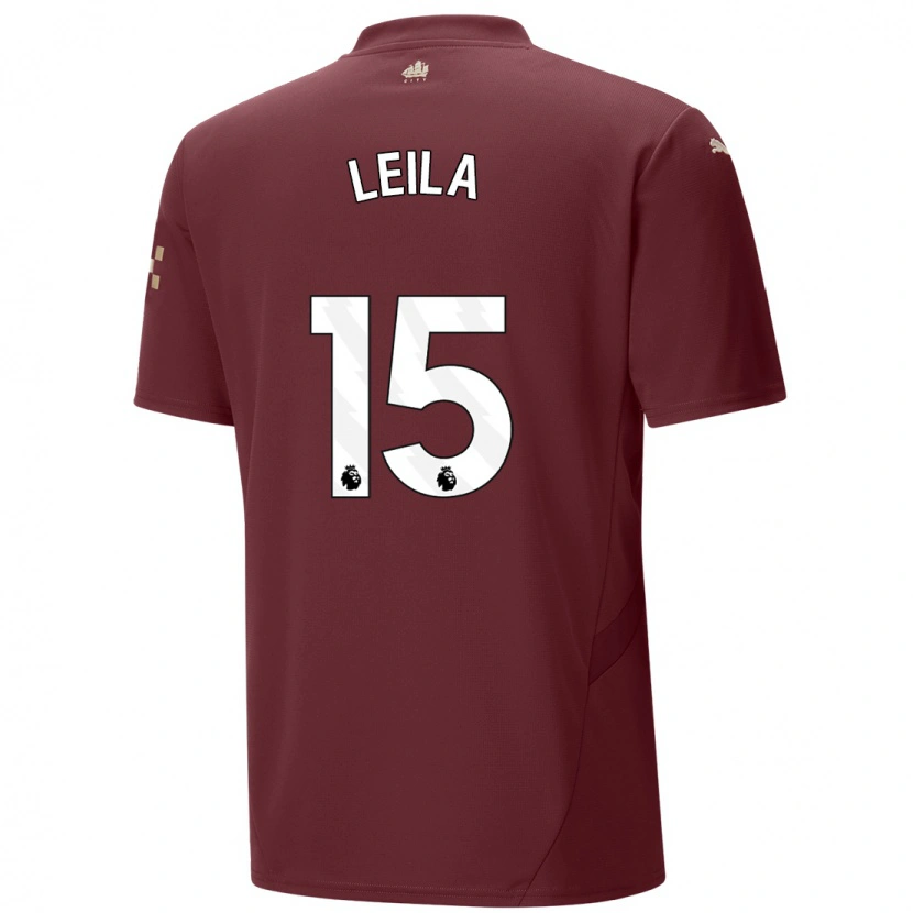 Danxen Uomo Maglia Leila Ouahabi #15 Marrone Kit Gara Third 2024/25 Maglietta
