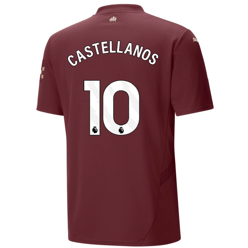 Danxen Uomo Maglia Deyna Castellanos #10 Marrone Kit Gara Third 2024/25 Maglietta