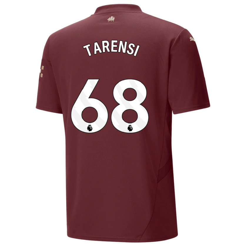 Danxen Uomo Maglia Oscar Tarensi #68 Marrone Kit Gara Third 2024/25 Maglietta