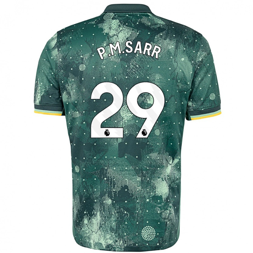 Danxen Uomo Maglia Pape Matar Sarr #29 Verde Menta Kit Gara Third 2024/25 Maglietta