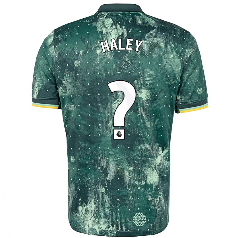 Danxen Uomo Maglia Micah Haley #0 Verde Menta Kit Gara Third 2024/25 Maglietta