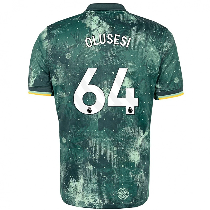 Danxen Uomo Maglia Callum Olusesi #64 Verde Menta Kit Gara Third 2024/25 Maglietta