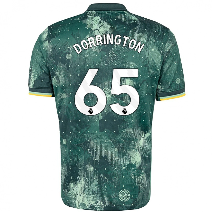 Danxen Uomo Maglia Alfie Dorrington #65 Verde Menta Kit Gara Third 2024/25 Maglietta