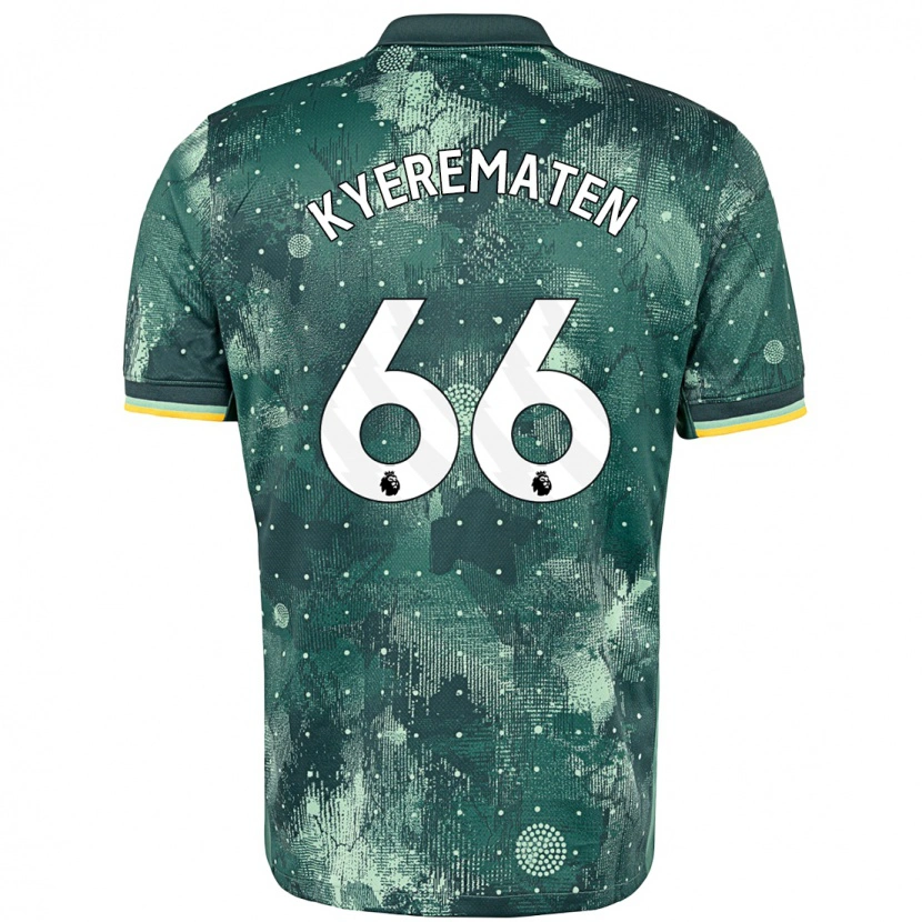 Danxen Uomo Maglia Rio Kyerematen #66 Verde Menta Kit Gara Third 2024/25 Maglietta