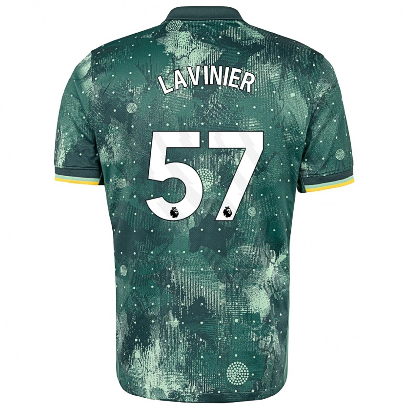 Danxen Uomo Maglia Marcel Lavinier #57 Verde Menta Kit Gara Third 2024/25 Maglietta