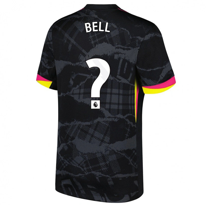 Danxen Uomo Maglia Toby Bell #0 Nero Rosa Kit Gara Third 2024/25 Maglietta