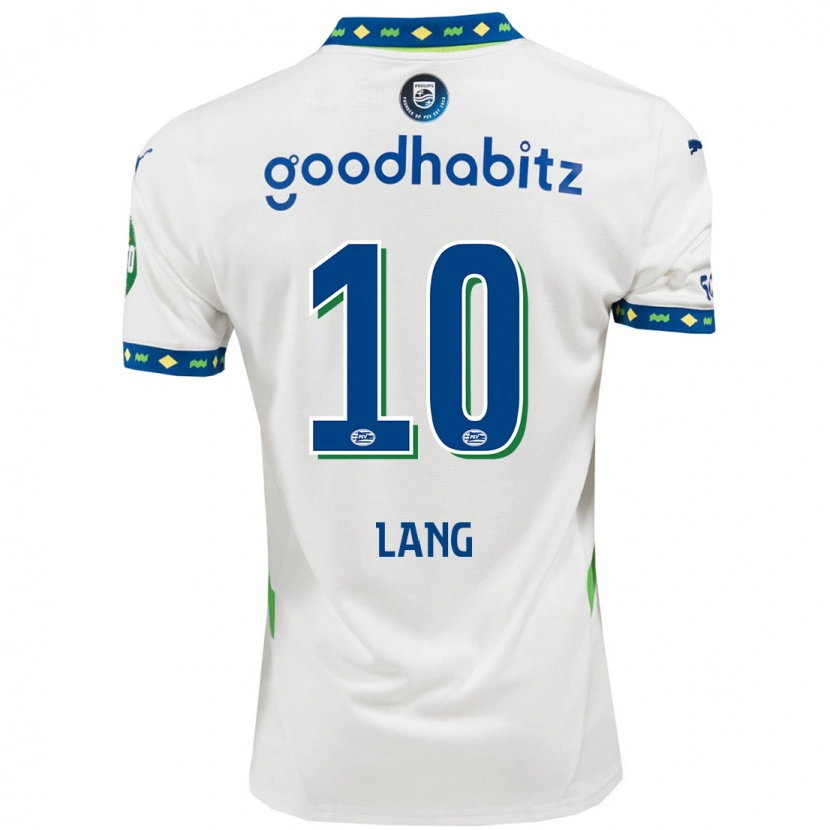 Danxen Uomo Maglia Noa Lang #10 Bianco Blu Scuro Kit Gara Third 2024/25 Maglietta