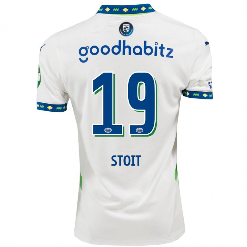 Danxen Uomo Maglia Fleur Stoit #19 Bianco Blu Scuro Kit Gara Third 2024/25 Maglietta