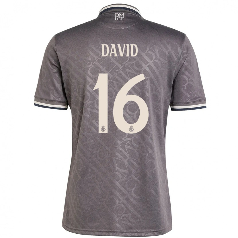 Danxen Uomo Maglia Antonio David #16 Antracite Kit Gara Third 2024/25 Maglietta