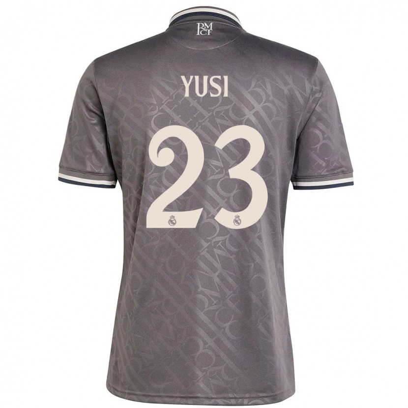 Danxen Uomo Maglia Youssef Enríquez #23 Antracite Kit Gara Third 2024/25 Maglietta