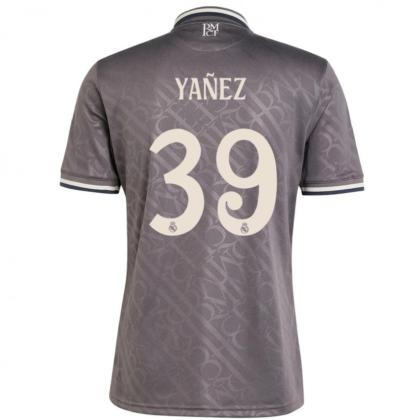 Danxen Uomo Maglia Daniel Yañez #39 Antracite Kit Gara Third 2024/25 Maglietta