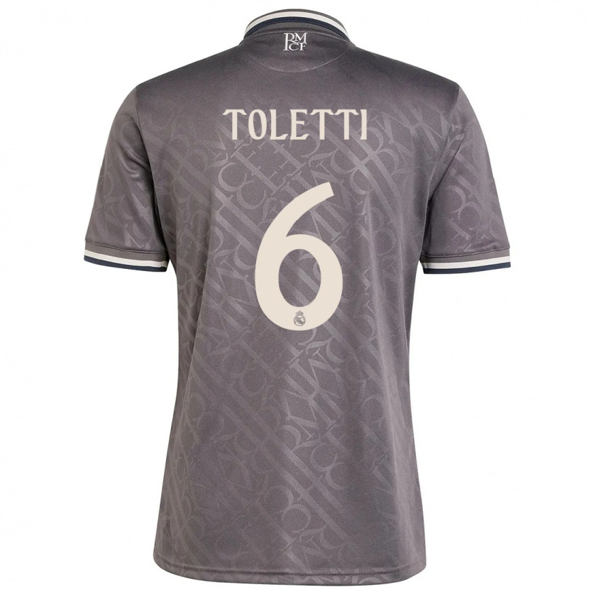 Danxen Uomo Maglia Sandie Toletti #6 Antracite Kit Gara Third 2024/25 Maglietta