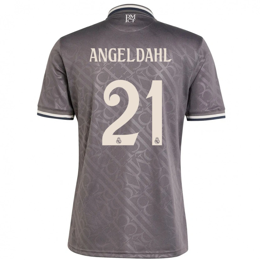Danxen Uomo Maglia Filippa Angeldahl #21 Antracite Kit Gara Third 2024/25 Maglietta